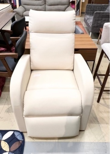 美品 1人掛け ソファ ホワイト