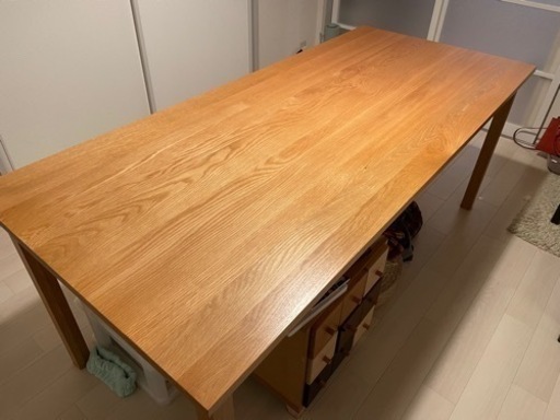 無印良品 無垢材テーブル オーク材 幅180cm