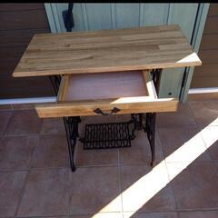 アンティークミシン脚テーブル KOMATSU