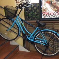 ママチャリ 26インチ ブルー系