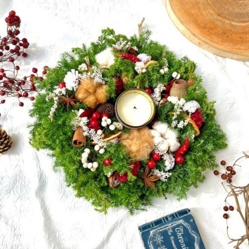 クリスマスリース　お正月リース　杉リースdaj
