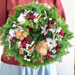 クリスマスリース　お正月リース　杉リースdaj