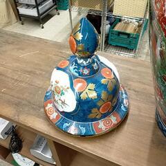 絵飾壺 有田焼 金龍窯 博山作 ※20114