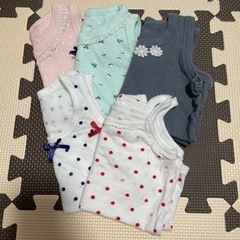 【取り引き中】女の子用タンクトップ肌着5着