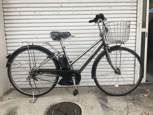 地域限定送料無料　ブリヂストン　ACL　新基準　12,8AH　27インチ　シルバー　内装3段変速　ナチュラ　ビビ　神戸市　電動自転車