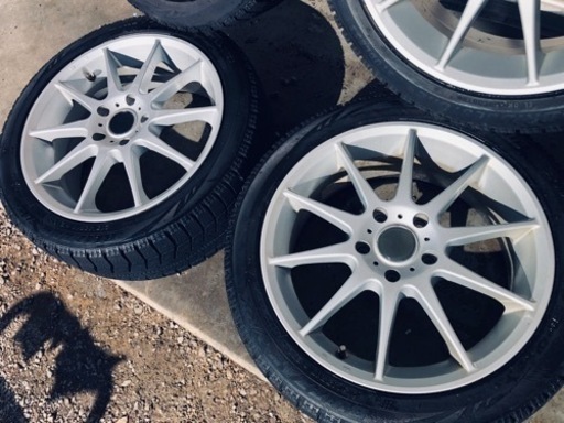 冬タイヤ 215/45R17 アルミ付きスタッドレス 4本組