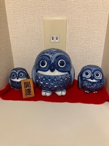 フクロウの置物