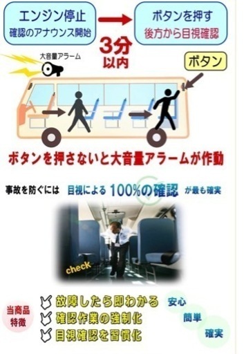 商品名　※バス置き去り防止装置※