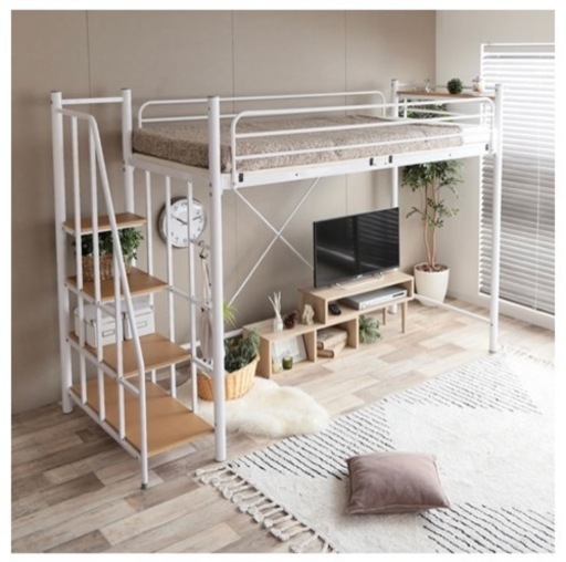 ロフティ★宮付ロフトベッド(12月中 引渡可能)