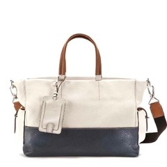 【美品】FURLA  UOMO バイカラー レザートートバッグ
