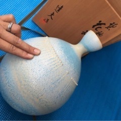 天野達夫★春らしい花瓶★家庭保管新品の画像