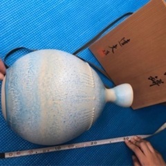 天野達夫★春らしい花瓶★家庭保管新品の画像