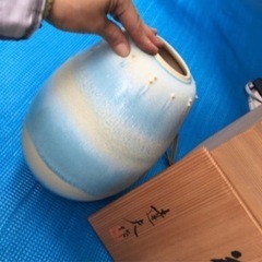 天野達夫★陶芸家作家物の花瓶★家庭保管新品の画像