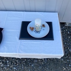 新品　プレート　和ろうそく付きの画像