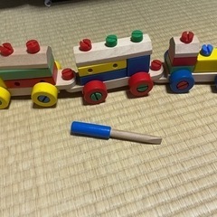 積み木の電車