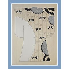京版画 着物図案　雪紋の画像
