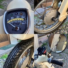 リトルカブ中古　ベージュ　セル付き４速　2022/12/2までの画像