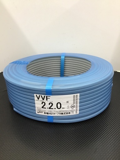 ★ツールオフ鴻巣店★【未使用品】VVFケーブル 2×2.0mm 100m巻！　※メーカー:富士電線、協和電線、住電HST、YAZAKI、SFCC等　※製造年:2022年
