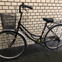 【取引決定】自転車 黒 中古 26インチ