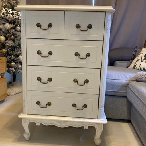 ヨーロピアン　4段チェスト猫足　60cm