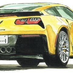GC-138 コルベットZ06限定版画 直筆サイン有 額装済●作家 平右ヱ門 GC-138 コルベットZ06 限定版画 直筆サイン有 額装済 作家 平右ヱ門