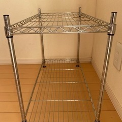 2段スチールラック