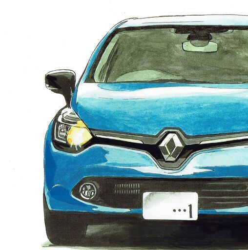 RENAULT - GC-493アルピーヌルノーA110限定版画サイン額装作家平右ヱ門 GC-147 ルノールーテシア 限定版画 直筆サイン有 額装済 作家 平右ヱ門