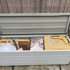 【値下げ】ベンチストッカー 屋外 155cmの画像
