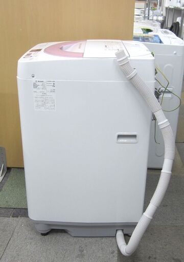 6.0kg  洗濯機  2017年製 シャープ ES-GE6A  ホワイト×ピンク 全自動洗濯機 SHARP 6kg 札幌 北20条店