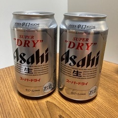 アサヒスーパードライとクリアアサヒ６本の画像