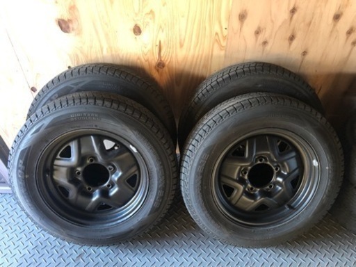 ジムニー用スチールホイール付きスタッドレス4本