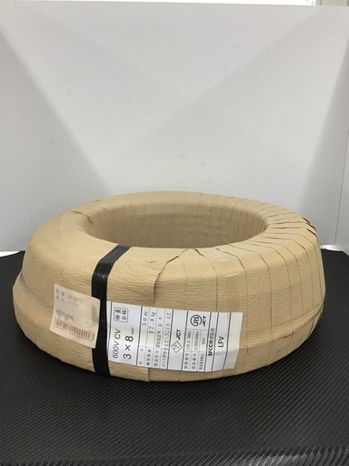 ★ツールオフ鴻巣店★【未使用品】CVケーブル 3×8mm 50m巻！　※メーカー:YAZAKI、SFCC等　※製造年:2022年