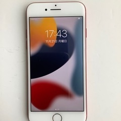 【SIMロック解除済み】【バッテリー100%】iPhone7 128GB iPhone7 レッド128GB SIM バッテリー100% ロック解除済