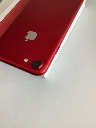 iPhone7 レッド128GB SIM バッテリー100% ロック解除済　