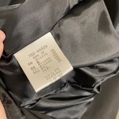 CLOCHE クロシェ レディース ダウン 軽量 軽い 可愛いブラック ファー付きの画像