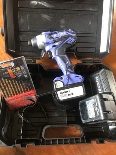 HiKOKI(ハイコーキ) 14.4V コードレスインパクト ドライバ  ブルー 1.3Ah バッテリ2本・充電器・ケース付 FWH14DGL(2LEGK)