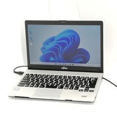 保証付 日本製 高速SSD ノートパソコン 富士通 S937/R 中古良品 第7世代
