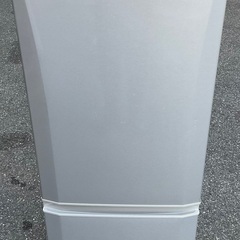 【RKGRE-019】特価！三菱/146L 2ドア冷凍冷蔵庫/MR-P15A-S/中古品/2017年製/当社より近隣無料配達！