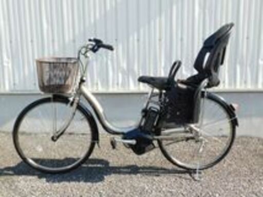 2016年 子供乗せ仕様! ヤマハ PAS ナチュラL PA26NL アッシュゴールド 8.7Ah リヤチャイルドシート付き! 新品スイッチカバープレゼント! 車体&バッテリー極めて良好! 自563