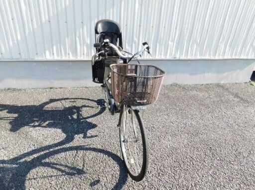 2016年 子供乗せ仕様! ヤマハ PAS ナチュラL PA26NL アッシュゴールド 8.7Ah リヤチャイルドシート付き! 新品スイッチカバープレゼント! 車体&バッテリー極めて良好! 自563