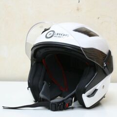 ヘルメット ZEROS サングラス付き RK-2 グラスホワイト Lサイズ 59cm ジェットヘルメット レッドバロン 2014年製 札幌市 清田区 平岡の画像