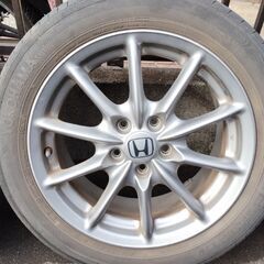 215/55R17ホンダオデッセイアブソルート純正アルミホイール付きタイヤ４本の画像