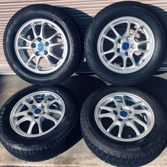 冬タイヤ 195/65R15 ブリヂストン製PCD114.3アル...