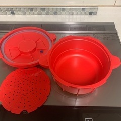 美品✨マイヤー 電子レンジ圧力鍋 2.3Lの画像