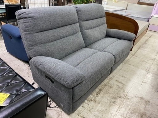 【愛品館 江戸川店】筑波産商 電動２Pワイドソファ ID：156-018785-007