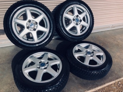 冬タイヤ 155/65R14 BS製アルミ付きブリヂストン スタッドレス バリ山4本組