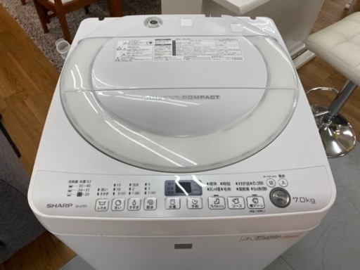 期間限定の特別値下げ！！ I738 ★ SHARP 洗濯機 （7.0㎏）★ 2016年製 ⭐動作確認済⭐クリーニング済