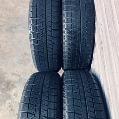 冬タイヤ 155/65R13 お洒落なメッキアルミホイール付きブリヂストン製ブリザック4本組の画像