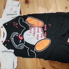 ベビーロンパース　80　もこもこ　3枚セットの画像