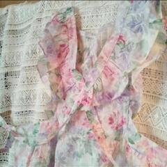 🌼フランスのLANVIN（ランバン）花柄エプロン🌼の画像